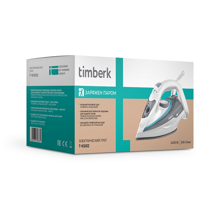 Steam iron<br>
 <br>
<p>
	 ULTRA STEAM Series
</p>
 <br>
 <br> Timberk T-KSI02 - 9